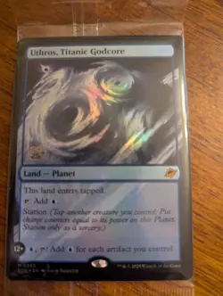 Uthros, Titanic Godcore (0260) Foil. Edge Of Eternities Near Mint - Image 1