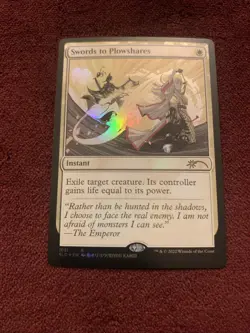 Swords to Plowshares (1021) Secret Lair Drop Foil Near Mint MTG Magic Unplayed - Image 1