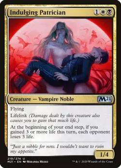 Indulging Patrician [Core Set 2021] Magic MTG - Image 1