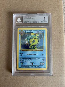 1999 Pokemon Base Set - GYARADOS - 1st Edition Shadowless - BGS 9 Mint+ - Image 1