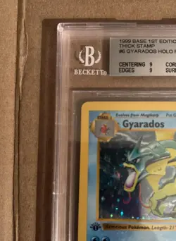 1999 Pokemon Base Set - GYARADOS - 1st Edition Shadowless - BGS 9 Mint+ - Image 4