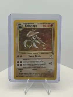 Pokemon TCG Kabutops Holo Rare Card 9/62 Fossil Unlimited 1999 Vintage - Image 1