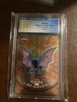 Golbat Topps Chrome Series 1 Pokemon TV #42 Pop 4 Cgc Pristine 10 2000 - Image 1