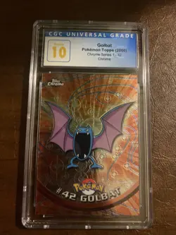 Golbat Topps Chrome Series 1 Pokemon TV #42 Pop 4 Cgc Pristine 10 2000 - Image 3