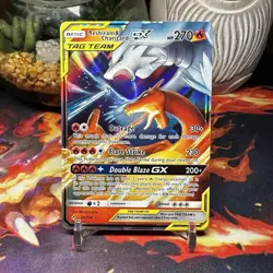 Pokemon Reshiram & Charizard GX TAG TEAM 20/214- NM - Image 1