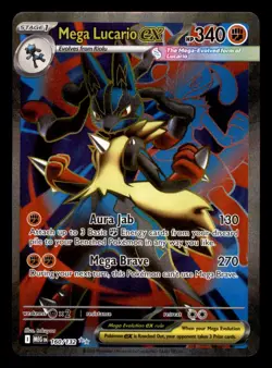 Mega Lucario ex 160/132 MEG Mega Evolution Pokemon Near Mint - Image 1