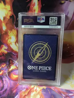 2024 One Piece EDWARD NEWGATE ST13 Black and White Alt Art Foil PSA Mint 9 Grade - Image 2