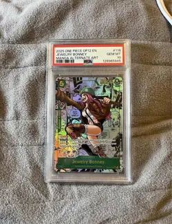 Bandai One Piece Jewelry Bonney OP12-118 Alternate Art Foil Secret Rare PSA 10 - Image 1