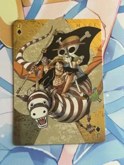 Official One Piece Jump Gold Playing Card Mint - Usopp Luffy Zoro Jack of Spades - Image 1