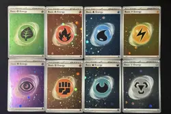 151 HD Energy SVE Cosmos Holo Complete set of 8 Pokemon Cards - Image 1