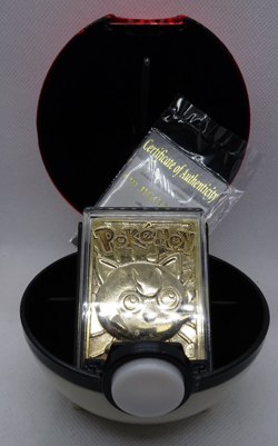Pokemon Jigglypuff 23K Gold Plated Trading Card with Sealed COA 1999 Burger King - Image 1