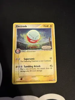 Pokemon Card - Electrode Legend Maker Stamped 32/92 Uncommon Reverse Holo *Swirl - Image 1