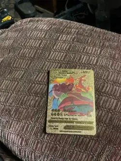 Venusaur Charizard Blastoise Gigantamax VMax Tag Team Gold Pokemon Card - Image 1