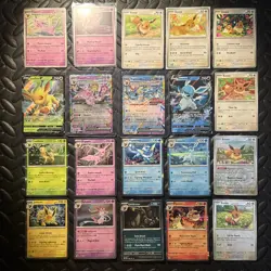 Prismatic Evolutions Stamped Eeveelutions EX Promo Cards Lot - EX - V - Set - Image 1