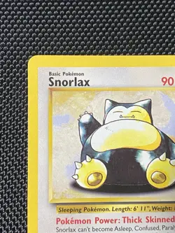 1999 Snorlax 27/64 Non Holo Jungle Set Rare Pokemon Card LP - Image 2