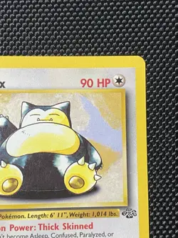 1999 Snorlax 27/64 Non Holo Jungle Set Rare Pokemon Card LP - Image 3