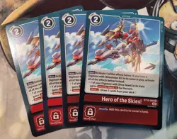 x4 Hero of the Skies! BT10-095 R - Digimon Card Game Playset - Image 1