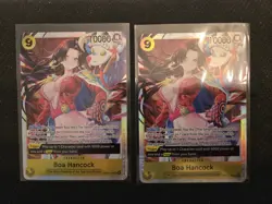 Boa Hancock OP14-112 SR lot of 2 cards. THE AZURE SEA'S SEVEN ENGLISH OP14 - Image 1
