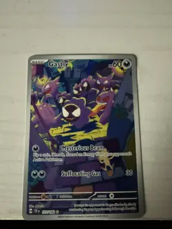 Pokemon TCG Gastly Illustration Rare Card 177/162 SV05: Temporal Forces - Image 1