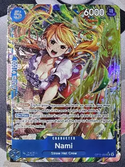 Nami OP11-054 (Alternate Art) - A Fist of Divine Speed One Piece English NM Card - Image 1