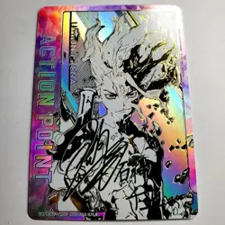 DIY Union Arena Dr.STONE Senku Ishigami UAPR/DST-1-AP01 AP Signed Card TCG JP NM - Image 4