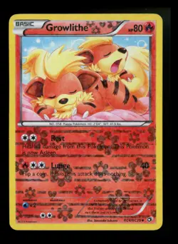 #3 Growlithe RC4/RC25 Legendary Treasures 2013 Radiant Collection Pokemon Card - Image 1