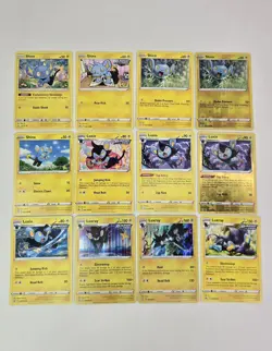 Lot of 12 Pokemon Cards Shinx Luxio Luxray Collection Pokedex Reverse Holo Rare - Image 1