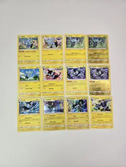 Lot of 12 Pokemon Cards Shinx Luxio Luxray Collection Pokedex Reverse Holo Rare - Image 2