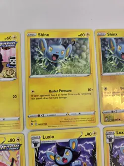 Lot of 12 Pokemon Cards Shinx Luxio Luxray Collection Pokedex Reverse Holo Rare - Image 5
