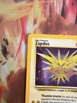 Pokemon TCG Zapdos Fossil Holo Unlimited Rare Card 15/62 Vintage LP - Image 4