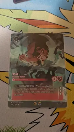 Scar - Heartless Hunter (Store Championship) 14 Disney Lorcana Promo Cards Holo - Image 1