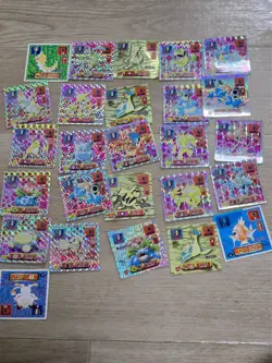 Pokemon Vintage Seal Sticker Lot Of 26 Holo Gold Card Japan Amada - Image 1