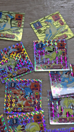 Pokemon Vintage Seal Sticker Lot Of 26 Holo Gold Card Japan Amada - Image 2
