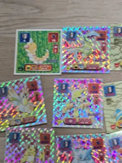 Pokemon Vintage Seal Sticker Lot Of 26 Holo Gold Card Japan Amada - Image 3