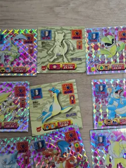 Pokemon Vintage Seal Sticker Lot Of 26 Holo Gold Card Japan Amada - Image 4