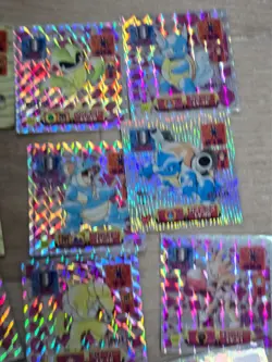 Pokemon Vintage Seal Sticker Lot Of 26 Holo Gold Card Japan Amada - Image 5