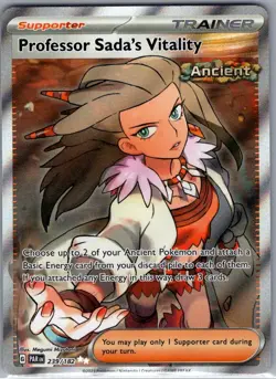 Professor Sada's Vitality 239/182 SV04: Paradox Rift - Pokemon Card - NM - Image 1