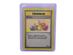 Pokemon Fossil Set Unlimited Print Trainer Mr.Fuji Card #58/62 Uncommon Used VGC - Image 1
