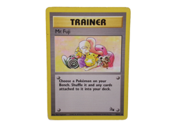 Pokemon Fossil Set Unlimited Print Trainer Mr.Fuji Card #58/62 Uncommon Used VGC - Image 2