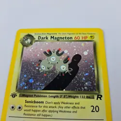 2000 Pokemon TCG Team Rocket Dark Magneton 1st Edition Holo Rare 11/82 Raw Card - Image 2
