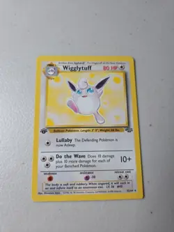 1999 Pokemon WIGGLYTUFF Jungle Set 1ST EDITION Rare NON HOLO Card 32/64 NM - Image 1