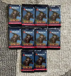 Lot of 10 MTG Magic The Gathering The Lost Caverns of Ixalan Draft Booster Packs - Image 1