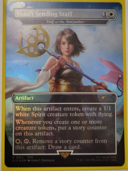 Yuna's Sending Staff(Rainbow Foil) + Yuna's Holy Magic(Regular) Secret Lair Drop - Image 1