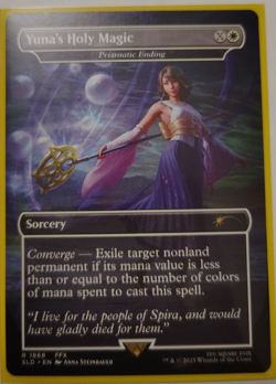 Yuna's Sending Staff(Rainbow Foil) + Yuna's Holy Magic(Regular) Secret Lair Drop - Image 2