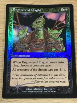 Engineered Plague Foil Urza's Legacy - Near Mint - Image 1