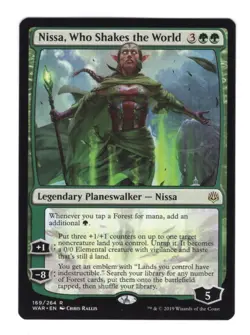 MTG Nissa, Who Shakes the World War of the Spark 169/264 Regular Rare NM/M - Image 1