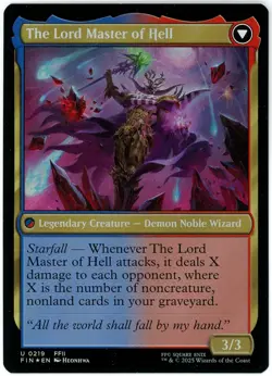 The Emperor of Palamecia / The Lord Master of Hell (Foil) 0219 Final Fantasy MTG - Image 2