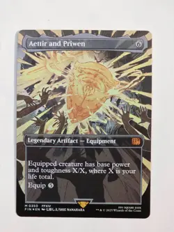 Aettir and Priwen M0350 Foil (Borderless) Final Fantasy Magic the Gathering NM - Image 1