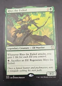 Rhys the Exiled Commander: Kaldheim MTG Regular Lightly Played - Image 1