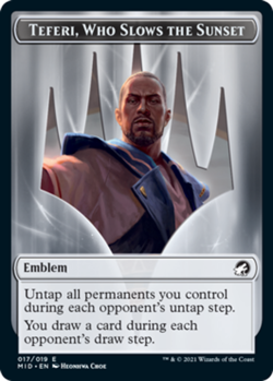 Emblem - Teferi, Who Slows the Sunset - Innistrad: Midnight Hunt #017/019 MTG Ma - Image 1